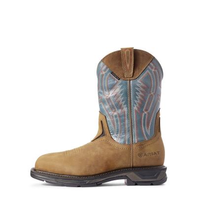 Ariat Work: WorkHog XT Dare Carbon Toe Zapatos de Seguridad Hombre - Marrones / Plateadas (THPGN7439